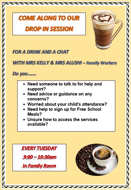 Drop in session flyer website